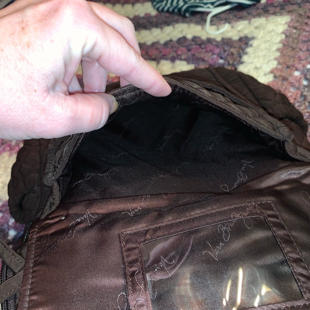 Vera Bradley backpack brown quilted pattern - Picture 10 of 16